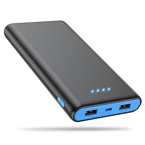 Portable Charger Power Bank 25800mAh, Ultra-High Capacity Fast Phone Charging with Newest Intelligent Controlling IC, 2 USB Port External Cell Phone Battery Pack Compatible with iPhone,Android etc