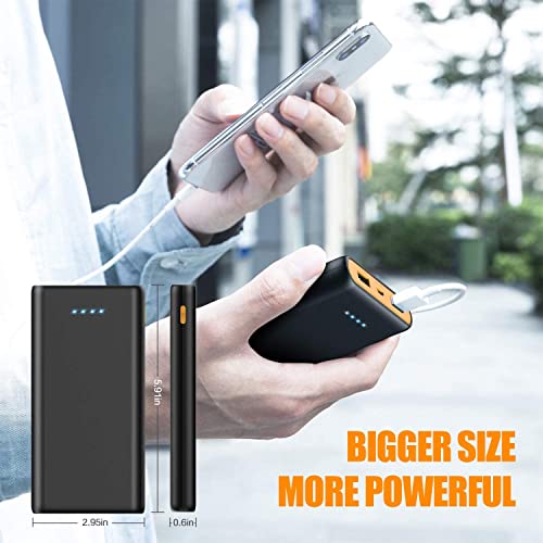 Portable Charger Power Bank 25800mAh, Ultra-High Capacity Fast Phone Charging with Newest Intelligent Controlling IC, 2 USB Port External Cell Phone Battery Pack Compatible with iPhone,Android etc