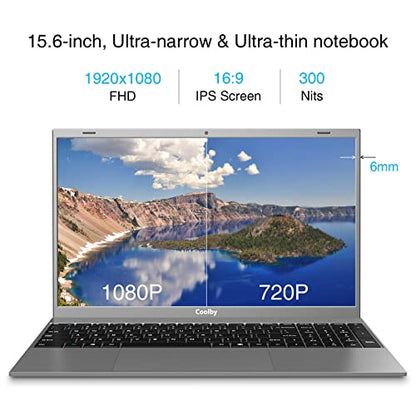 2023 Windows 11 Laptop, 15.6 inch 1920x1080 IPS Display, Coolby 12GB DDR4 RAM / 512GB SSD Laptop Computers, Intel N4120 Quad-Core Processor Notebook PC, Support 2.4G/5G Hz WiFi, BT, Full Size Keyboard