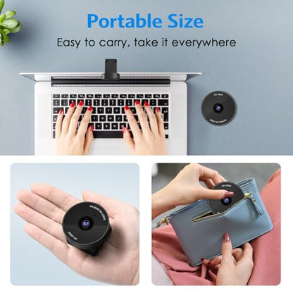 1080P Webcam - USB Webcam with Microphone & Physical Privacy Cover, Noise-Canceling Mic, Auto Light Correction, EMEET C950 Ultra Compact FHD Web Cam w/ 70°View for Meeting/Online Classes/Zoom/YouTube